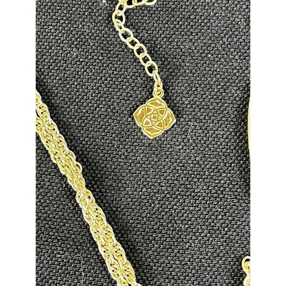 Kendra Scott Rayne Gold Pendant Necklace Mother of Pearl Tassel w/ 20” Chain - Picture 5 of 8